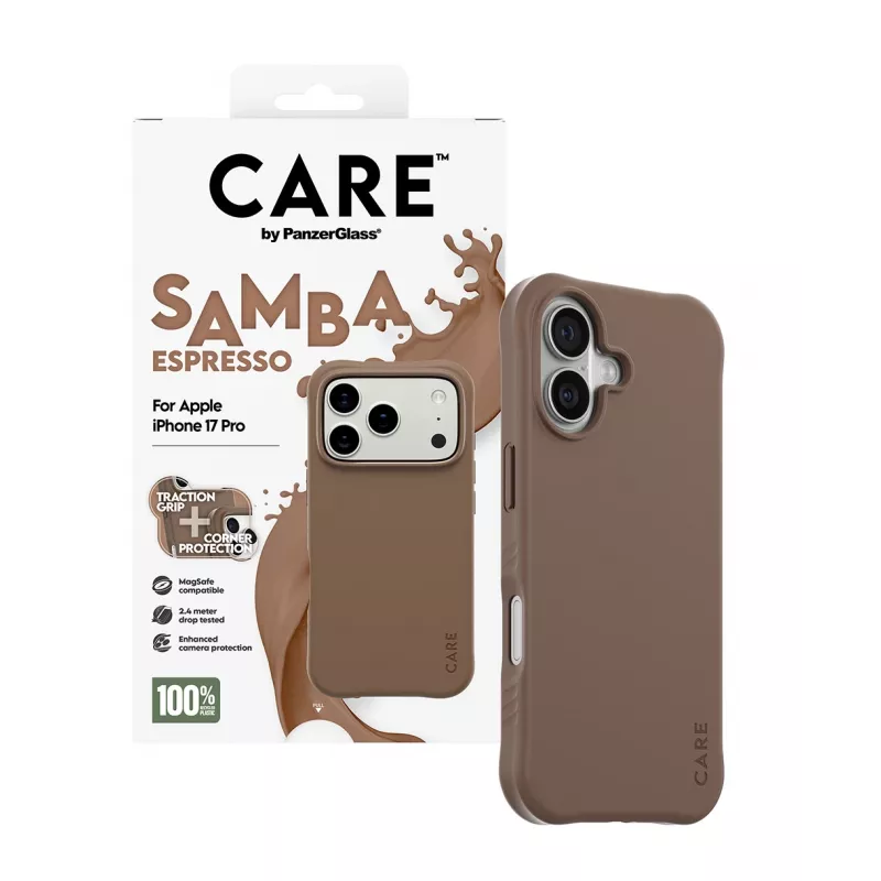 PanzerGlass CARE™ by ® Samba Case espresso con MagSafe iPhone 17 Pro