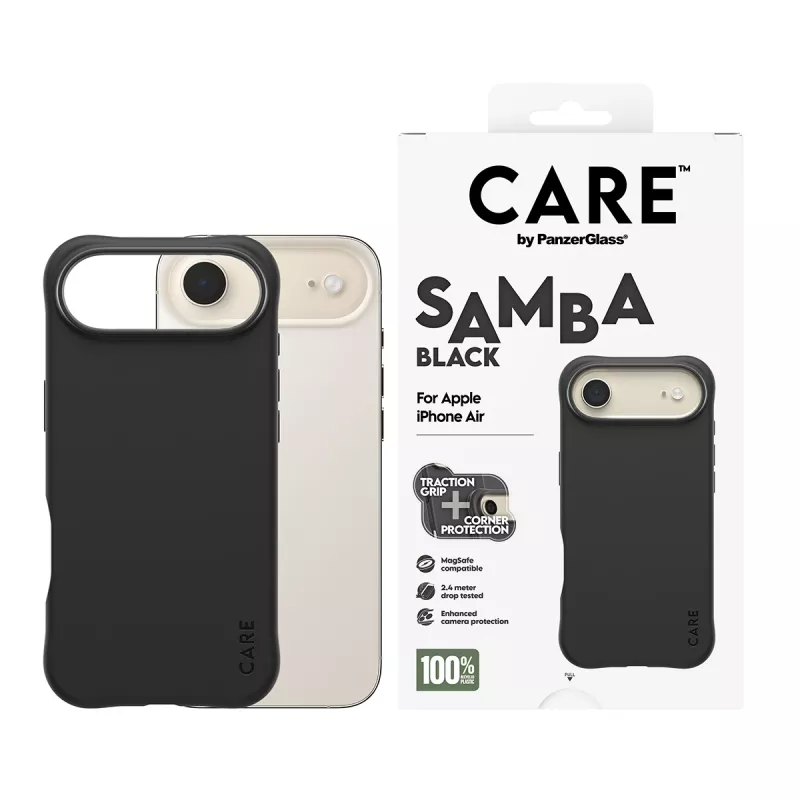 PanzerGlass CARE™ by ® Samba Case nero con MagSafe iPhone Air