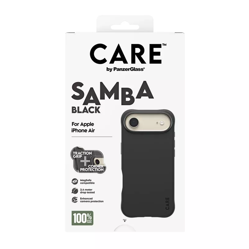 PanzerGlass CARE™ by ® Samba Case nero con MagSafe iPhone Air