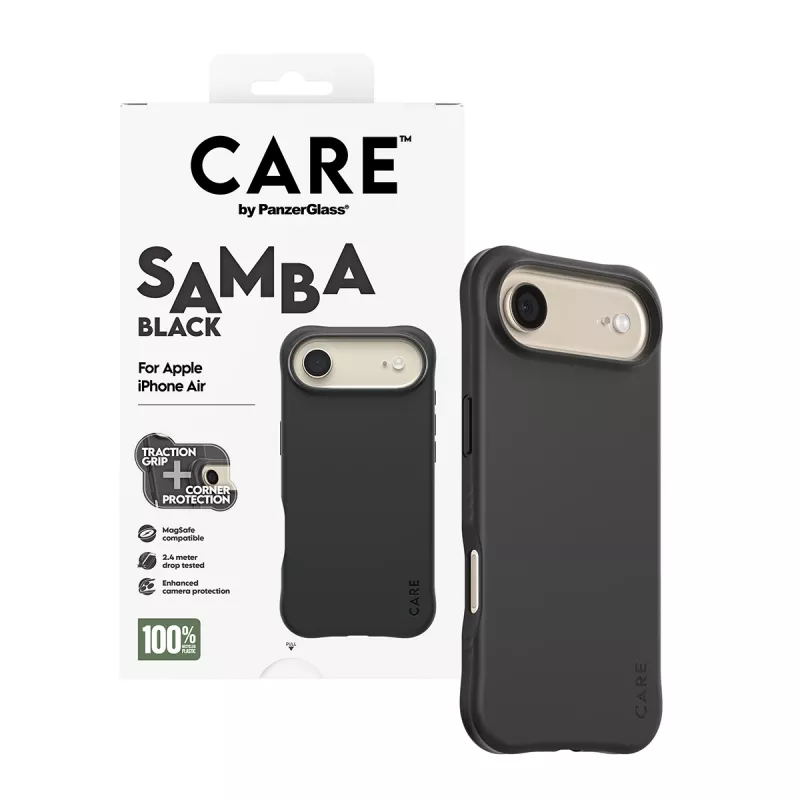 PanzerGlass CARE™ by ® Samba Case nero con MagSafe iPhone Air