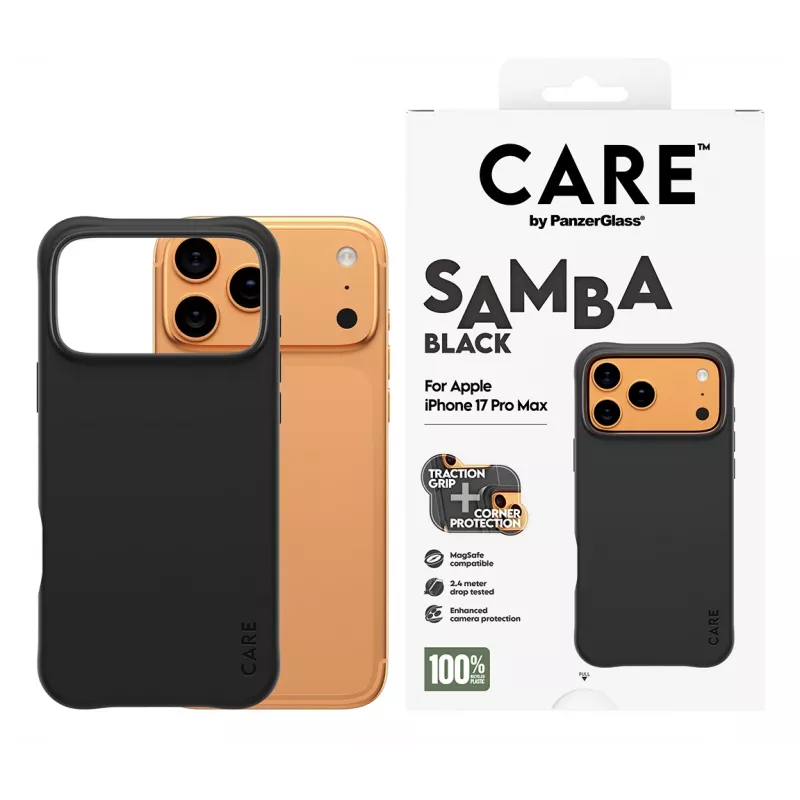 PanzerGlass CARE™ by ® Samba Case nero con MagSafe iPhone 17 Pro Max