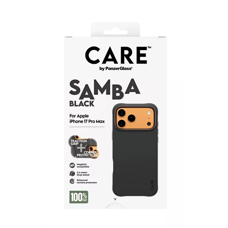 PanzerGlass CARE™ by ® Samba Case nero con MagSafe iPhone 17 Pro Max