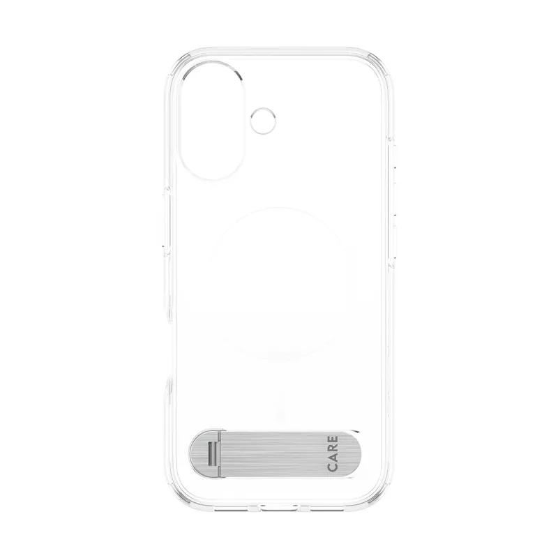 PanzerGlass CARE by custodia, trasparente, con Kickstand e MagSafe, iPhone 17