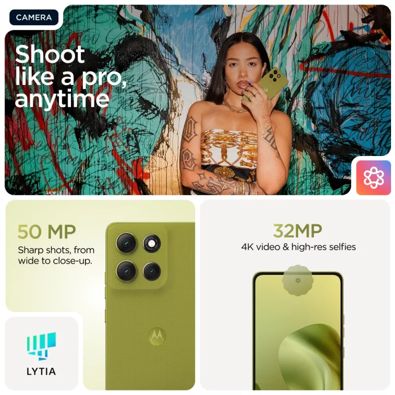 Motorola moto g86 5G 16,9 cm (6,67 inch) Dual SIM Android 15 USB Type-C 8 GB 256 GB 5200 mAh verde