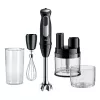 Braun MultiQuick 5 Pro MQ55755M frullatore a immersione 1000 W, 25+1 velocità, piede in metallo, bicchiere, frusta, nero