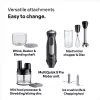 Braun MultiQuick 5 Pro MQ55755M frullatore a immersione 1000 W, 25+1 velocità, piede in metallo, bicchiere, frusta, nero