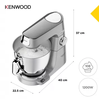 Kenwood Titanium Chef Baker XL Robot da cucina 1200 W 7 L acciaio inox