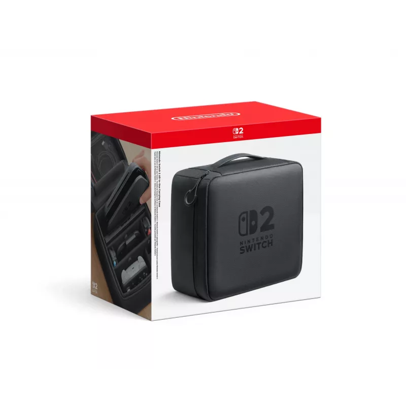 Nintendo Switch 2 custodia da trasporto All-In-One, custodia da viaggio, Nintendo, nero, Nintendo Switch 2, cerniera