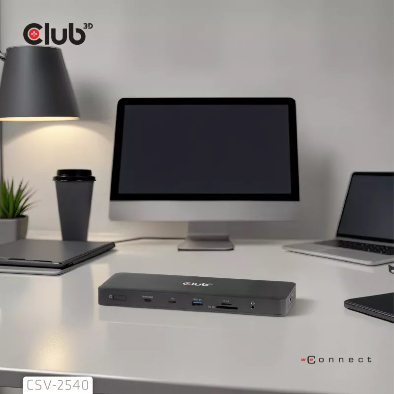 Docking station CLUB 3D 14-1 USB-C Quad Display USB4 con 2× porte USB 2.0