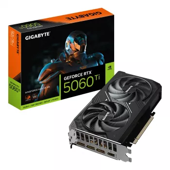 GIGABYTE GeForce RTX 5060 Ti WINDFORCE MAX OC 8G scheda grafica - 8GB GDDR7, 128bit, PCI-E 5.0, 2587MHz frequenza core, 3 x DP, 1 x HDMI, NVIDIA DLSS 4, GV-N506TWF2MAX OC-8GD