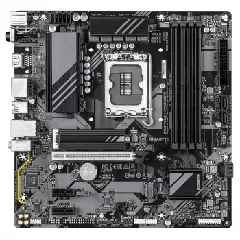 GIGABYTE B760M DS3H WIFI6E GEN5 scheda madre - supporta CPU Intel Core 14ª gen, VRM digitale 6+2+1 fasi, fino a 5600MHz DDR5, 2xPCIe 4.0 M.2, Wi-Fi 6E, 2.5GbE LAN, USB 3.2 Gen2