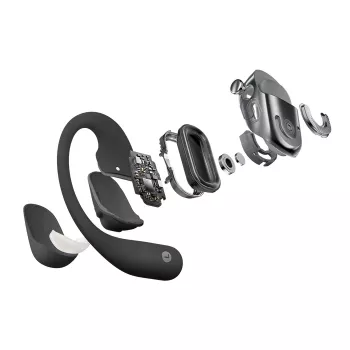 SHOKZ OpenFit 2+ cuffie wireless archetto auricolare, chiamate/musica in-ear Bluetooth nero