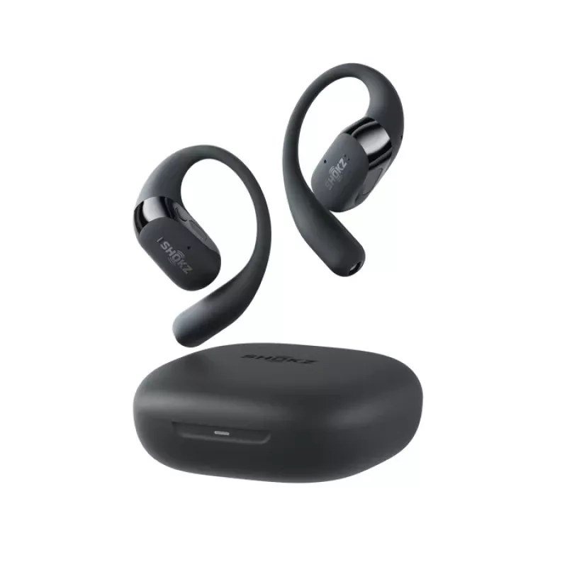 SHOKZ OpenFit 2+ cuffie wireless archetto auricolare, chiamate/musica in-ear Bluetooth nero
