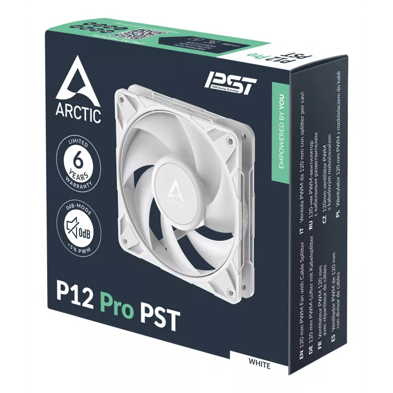 ARCTIC Freezer P12 Pro PST (bianco) – ventola PWM 120 mm con sdoppiatore