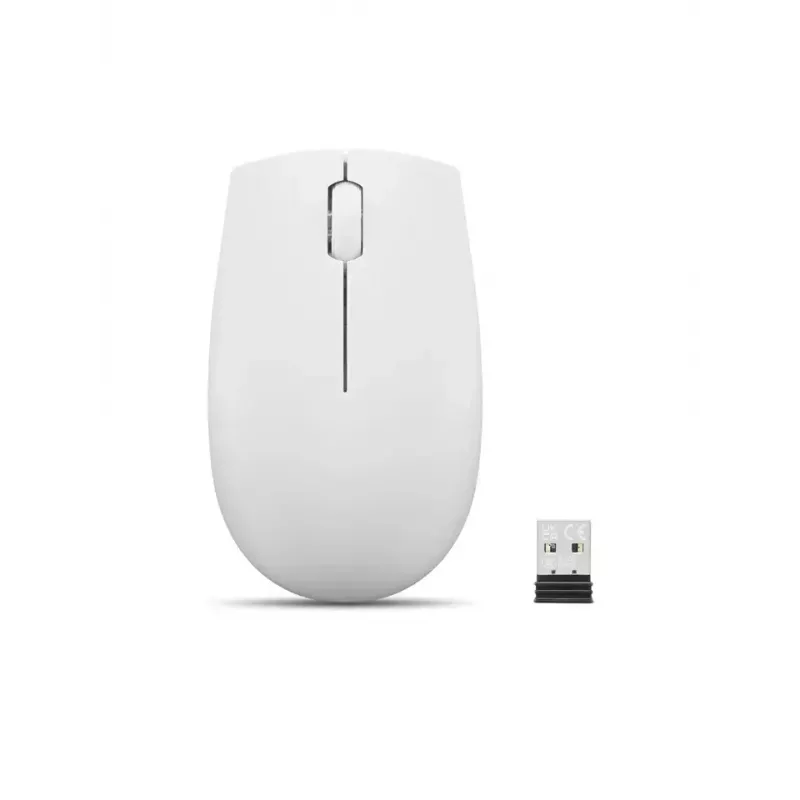 Mouse compatto wireless Lenovo Compact Mouse con batteria – ambidestro, 1000 DPI, HF-Wireless, 3 tasti, grigio