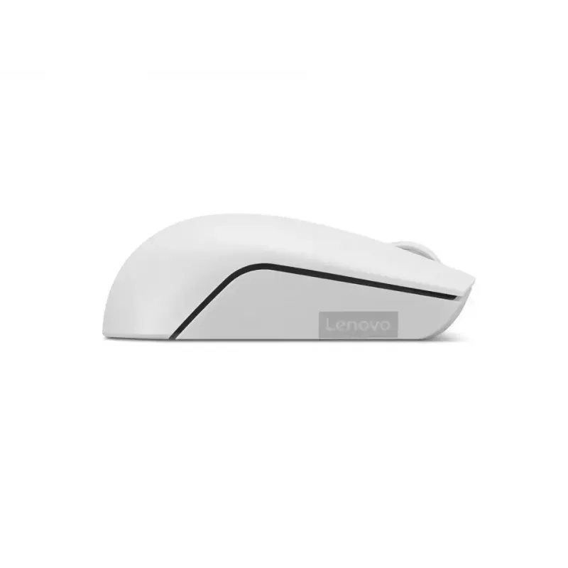 Mouse compatto wireless Lenovo Compact Mouse con batteria – ambidestro, 1000 DPI, HF-Wireless, 3 tasti, grigio
