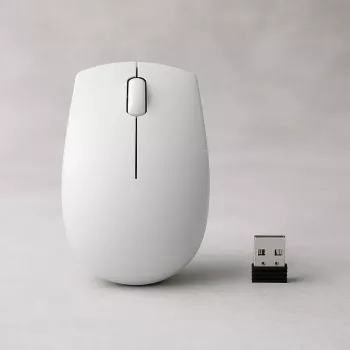 Mouse compatto wireless Lenovo Compact Mouse con batteria – ambidestro, 1000 DPI, HF-Wireless, 3 tasti, grigio