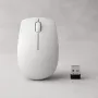 Mouse compatto wireless Lenovo Compact Mouse con batteria – ambidestro, 1000 DPI, HF-Wireless, 3 tasti, grigio