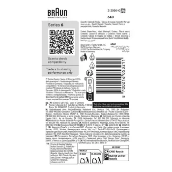 Braun, Series 6 - testina di rasatura di ricambio