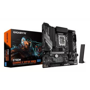 GIGABYTE B760M GAMING X WIFI6E GEN5 scheda madre Micro ATX, LGA1700, B760, DDR5 fino a 5600MHz, 4 DIMM, 2x PCIe 4.0 M.2, Wi-Fi 6E, 2.5GbE