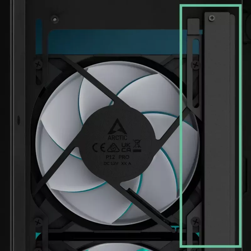 Case PC ARCTIC Xtender (Mirror Black) Midi-Tower nero