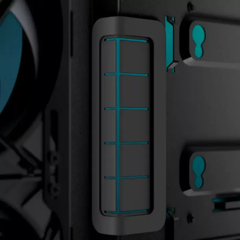 Case PC ARCTIC Xtender (Mirror Black) Midi-Tower nero