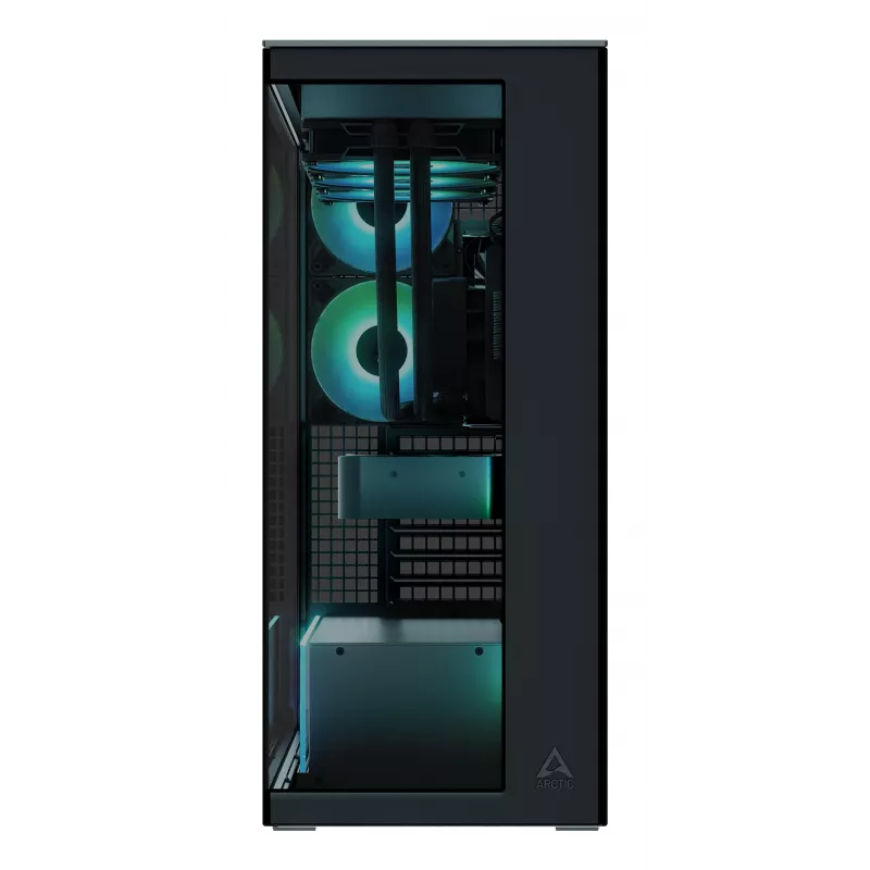 ARCTIC Xtender (nero) case per PC E-ATX Premium, Midi-Tower, PC, nero, EATX, metallo, vetro temperato, gaming