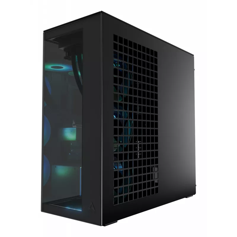 ARCTIC Xtender (nero) case per PC E-ATX Premium, Midi-Tower, PC, nero, EATX, metallo, vetro temperato, gaming