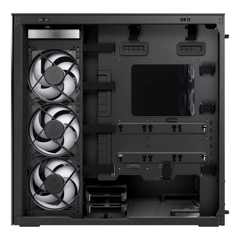 ARCTIC Xtender (nero) case per PC E-ATX Premium, Midi-Tower, PC, nero, EATX, metallo, vetro temperato, gaming