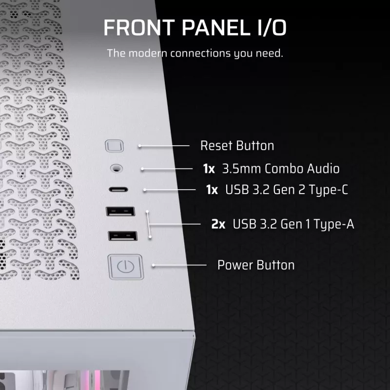 CORSAIR Midi Tower 3500X RS-R ARGB bianco