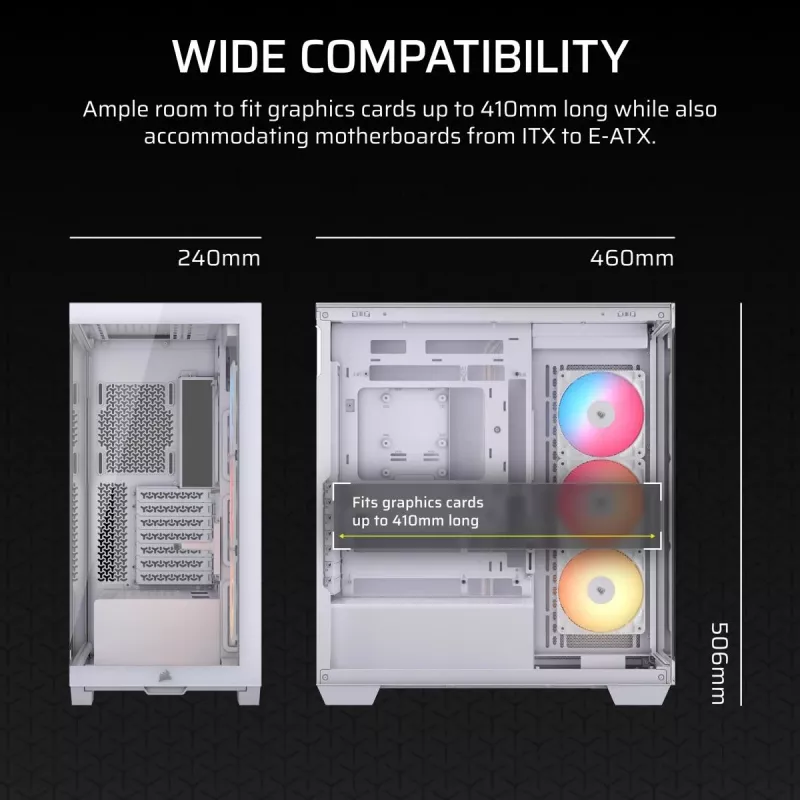 CORSAIR Midi Tower 3500X RS-R ARGB bianco