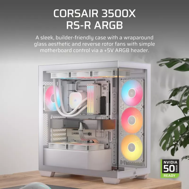 CORSAIR Midi Tower 3500X RS-R ARGB bianco