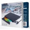 Gembird DVD-USB-031 masterizzatore DVD esterno slim, USB-C / USB 3.1, nero