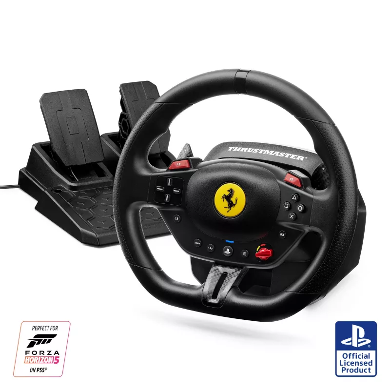 Thrustmaster T98-P FERRARI 296 GTB nero volante + pedali PC, PlayStation 4, PlayStation 5
