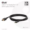 CLUB3D CAC-1563 Cavo adattatore video 2 m USB Type-C DisplayPort nero