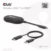 CLUB3D Wireless USB-C® to HDMI™, 1920 x 1080 Pixel, trasmettitore e ricevitore AV, con filo e wireless, nero, HDCP