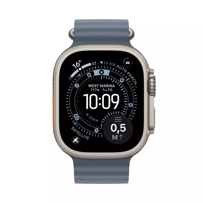 APPLE Watch Ultra 3 (2025) LTE 49mm cassa in titanio con Ocean Band - blu