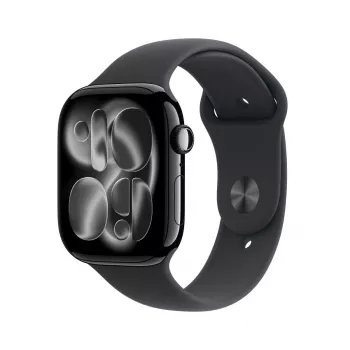 APPLE Watch Series 11 GPS 46mm cassa in alluminio Jet Black con cinturino sportivo nero M/L