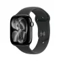 APPLE Watch Series 11 GPS 46mm cassa in alluminio Jet Black con cinturino sportivo nero M/L