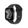 APPLE Watch Series 11 GPS + Cellular 42mm cassa in alluminio Jet Black con cinturino sportivo nero S/M