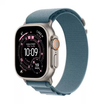 APPLE Watch Ultra 3 (2025) LTE 49mm cassa in titanio con Alpine Loop Medium - blu
