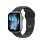Apple Watch Series 11 GPS 42 mm, cassa in alluminio Space Grey con cinturino Sport nero – S/M