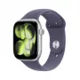APPLE Watch Series 11 GPS 46mm cassa in alluminio argento con cinturino sportivo lilla nebbia S/M