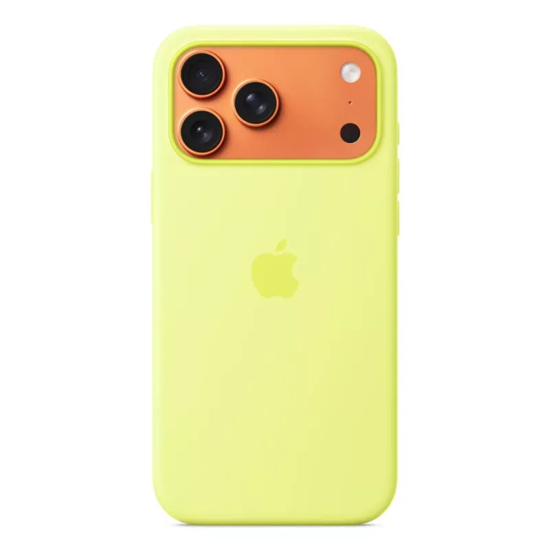 APPLE iPhone 17 Pro Max – custodia in silicone compatibile MagSafe – giallo neon