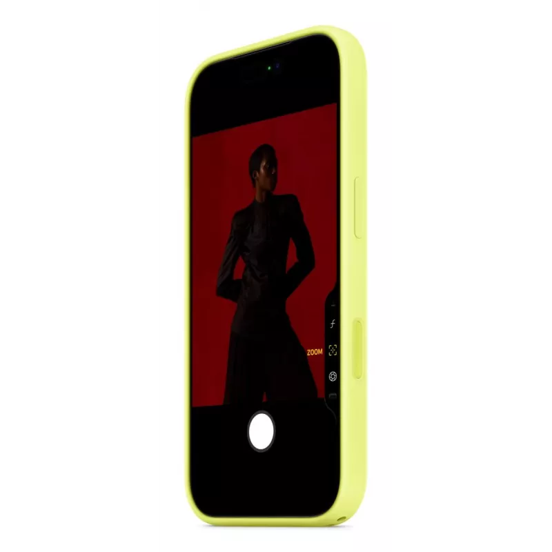 APPLE iPhone 17 Pro – custodia in silicone compatibile MagSafe – giallo neon