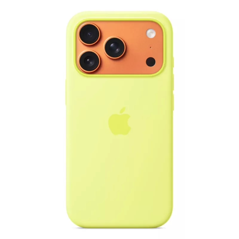 APPLE iPhone 17 Pro – custodia in silicone compatibile MagSafe – giallo neon