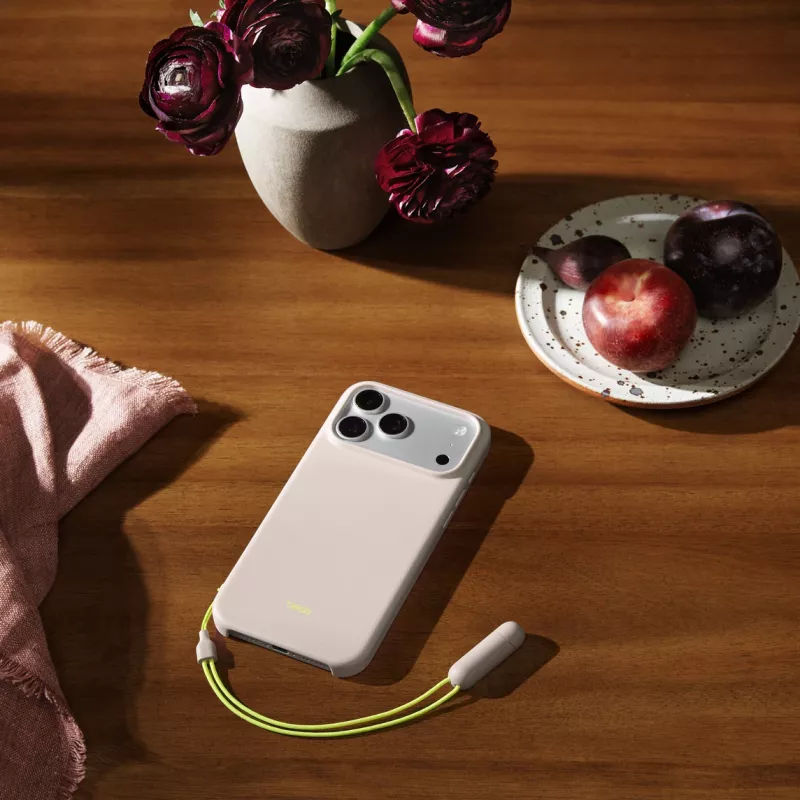 APPLE Beats custodia con kickstand per iPhone 17 Pro Max compatibile MagSafe con controllo fotocamera - Lime Stone