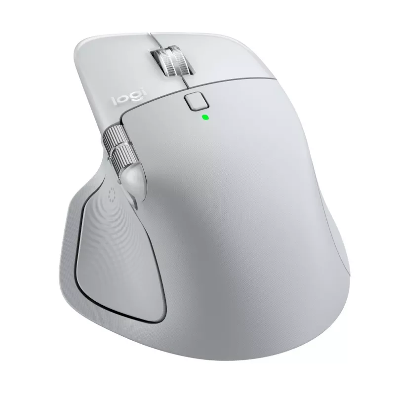LOGITECH MX Master 4 per Mac - Mouse wireless - bianco-argento