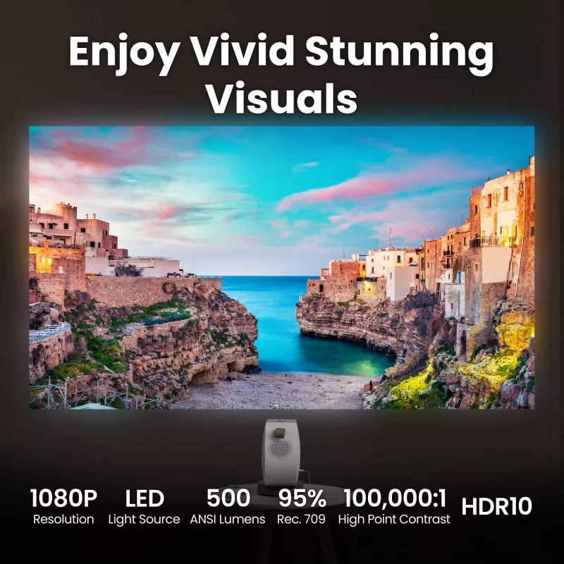 BenQ GV32 500 ANSI lumen DLP 1080p (1920x1080) bianco