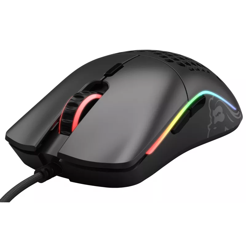 Mouse Glorious Gaming Glorious Model O Regular (nero), per destrorsi, ottico, USB Type-A, 12000 DPI, nero